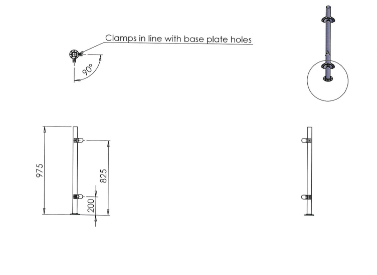 Balustrade Post - Corner