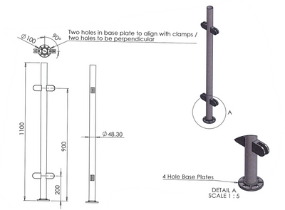 Balustrade Post - Mid