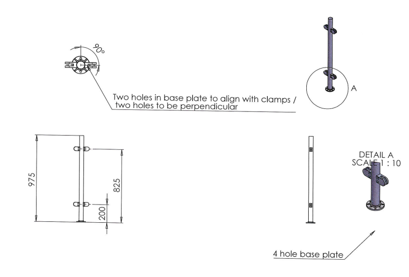 Balustrade Post - Mid