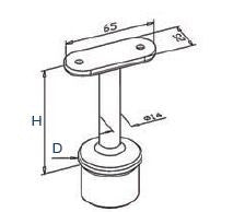 Handrail Bracket - Flat