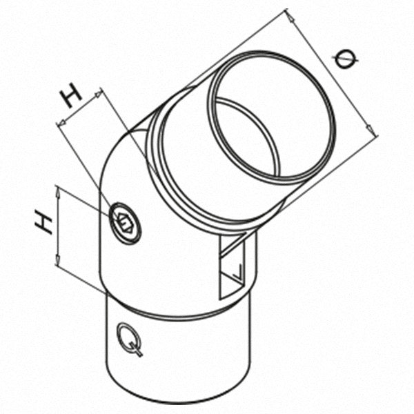 Adjustable Handrail Elbow  - 800 Series