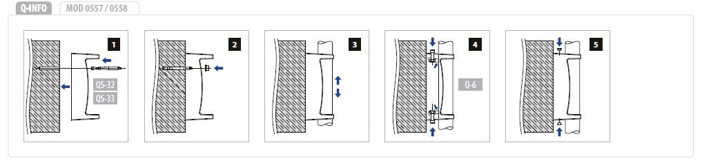 Side Fix Baluster Bracket - Q Line