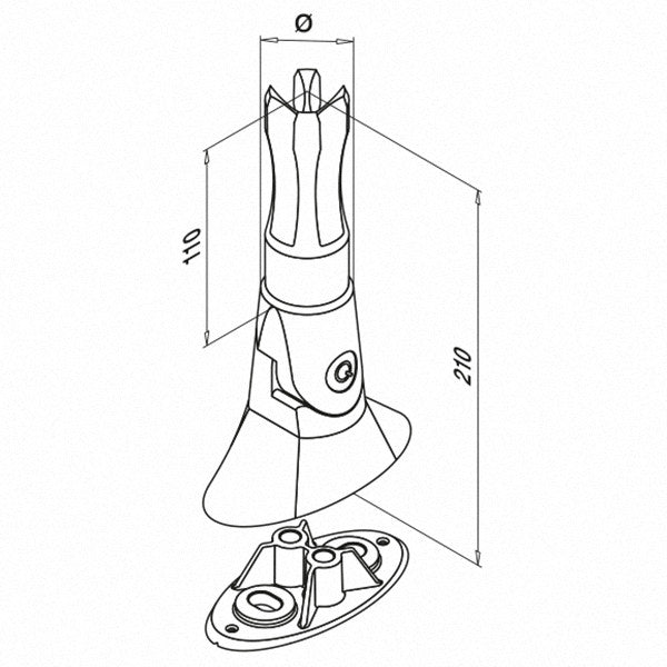 Adjustable Base Flange - Q line