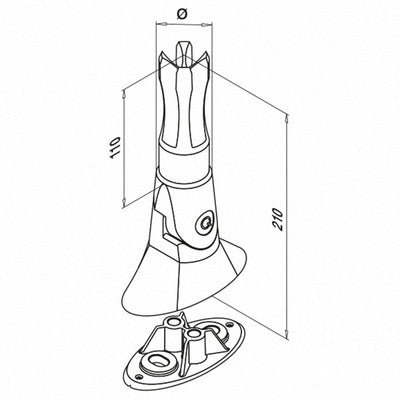 Adjustable Base Flange - Q line