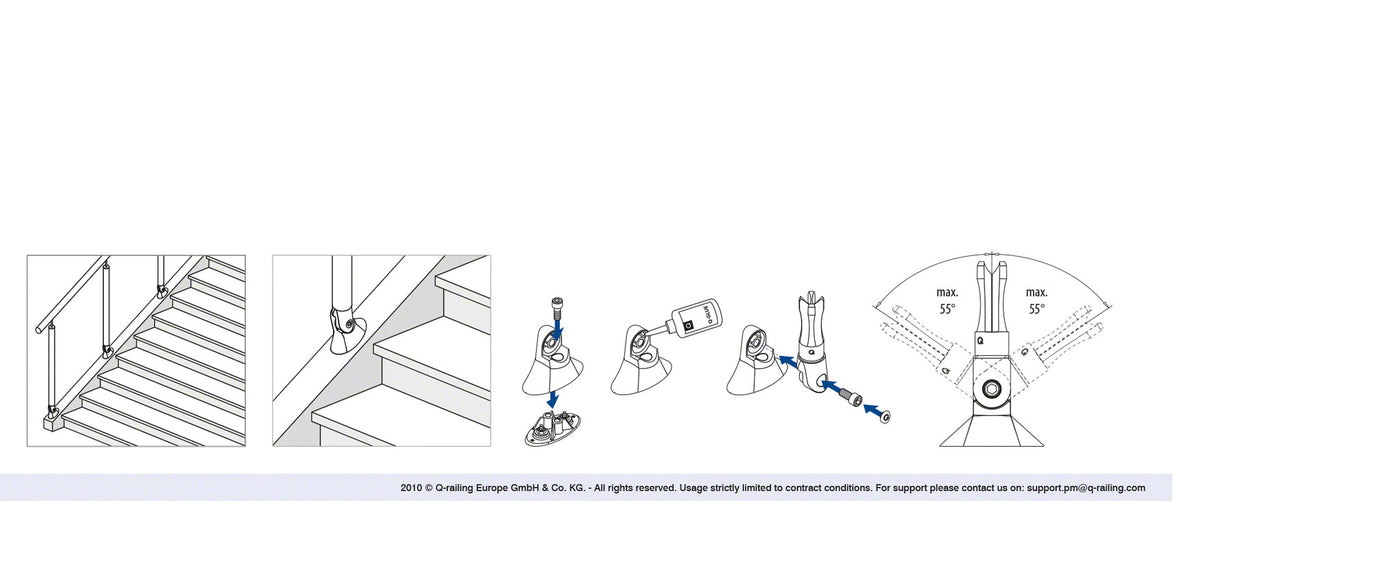 Adjustable Base Flange - Q line