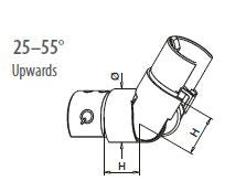 Slotted Adjustable Connector (Upwards)