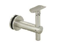 Glass Handrail Bracket - Round Handrail - Adjustable