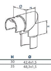 Slotted Vertical Elbow