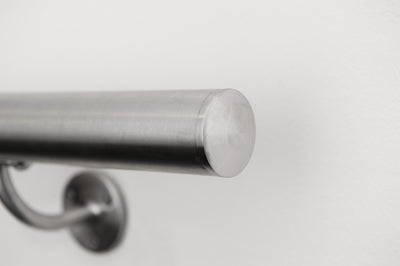 Stainless Steel handrail - Ready to fit - Flat End Caps